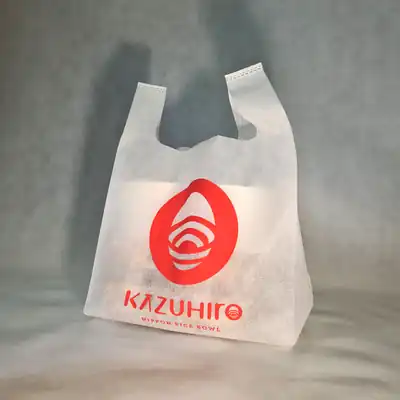 Tote bag spunbond dengan sablon logo Kazuhiro